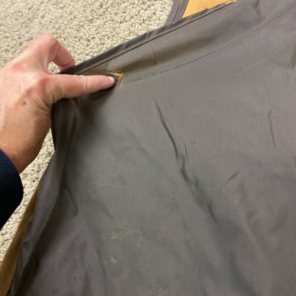 Vintage 80’s Duck Bay duck khaki hunting vest Medium shell pockets game pouch - Picture 4 of 5